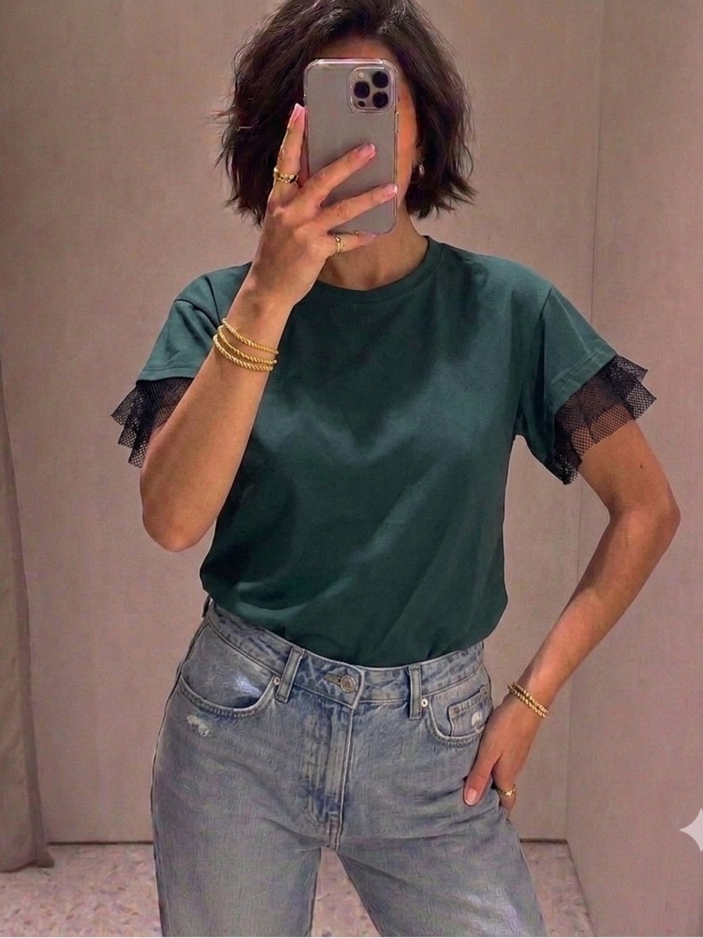 Bundle Classic Crew Neck T-Shirt in Dark Green